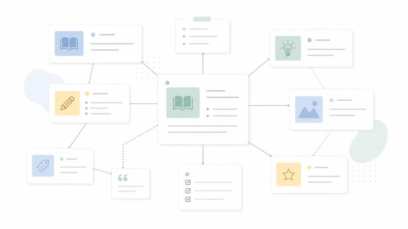 情報をつなげるネットワークのイメージ